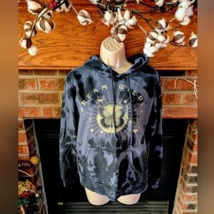 Dream Wild Gray Tie Dye Hoodie Women's Size Medium
